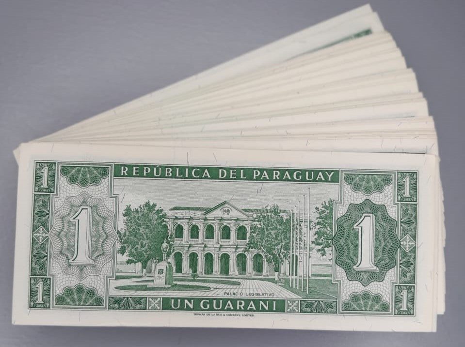 BILLETES OFICIALES DE 1 GUARANÍ COLECCIONABLES