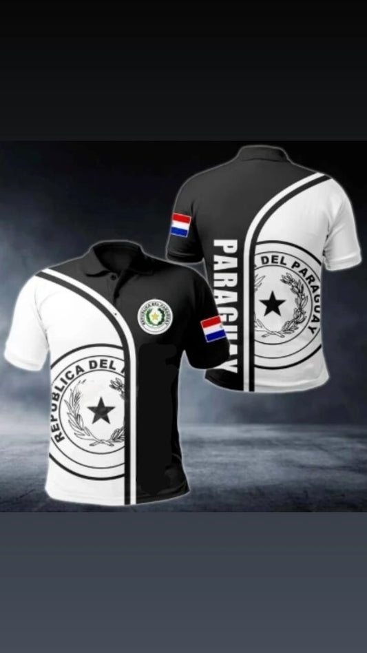CAMISETA CON CUELLO DE PARAGUAY
