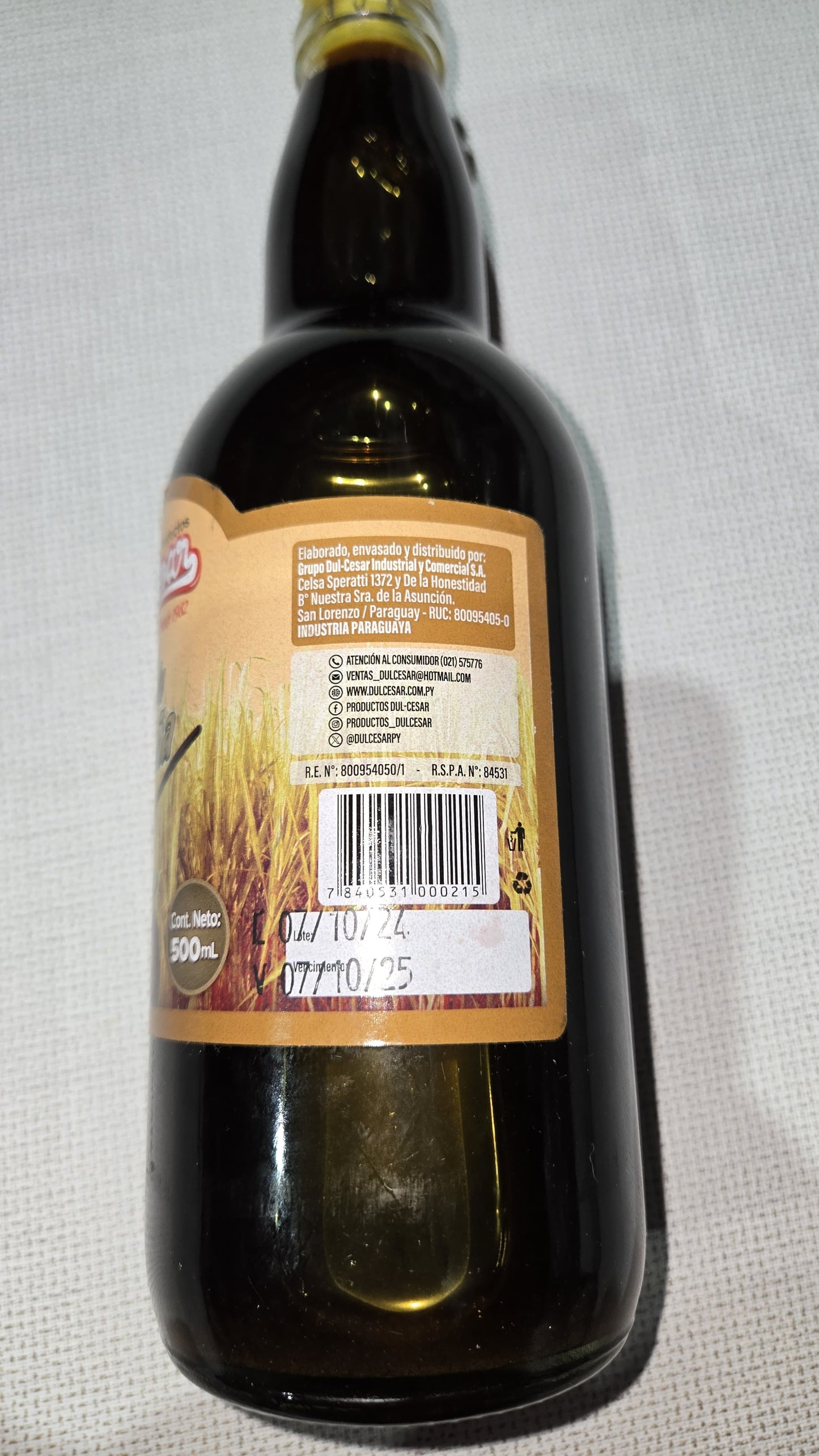 DUL-CESAR MIEL DE CAÑA 500ML