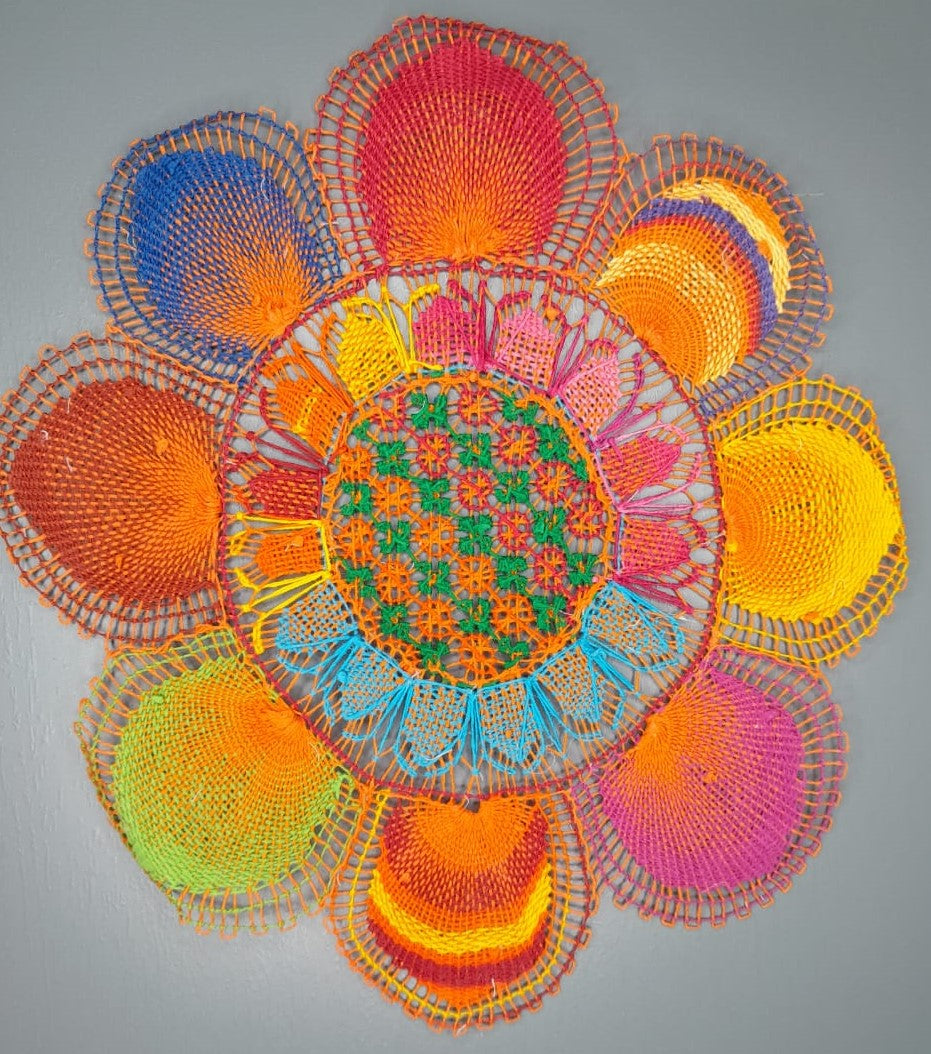 INDIVIDUAL REDONDO DE ÑANDUTÍ (pequeño)